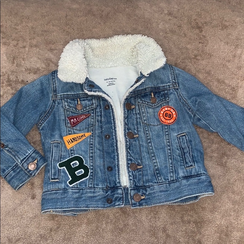 Denim jacket 12-18 month, like new